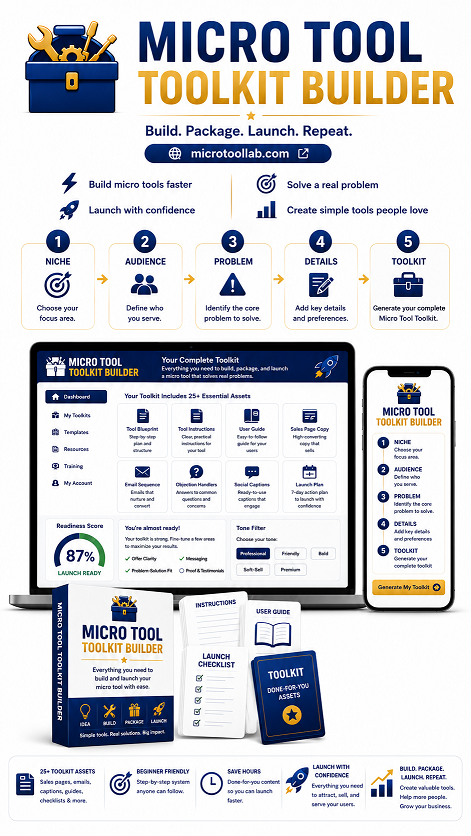 Micro Tool Toolkit Builder