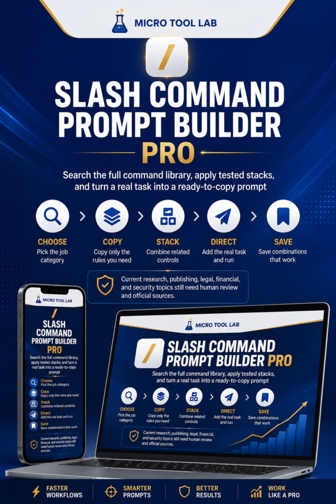 Slash Command Prompt Builder Pro