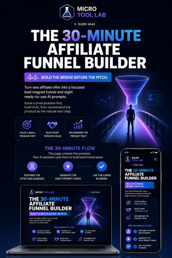 The 30-Minute Affiliate Funnel Builder