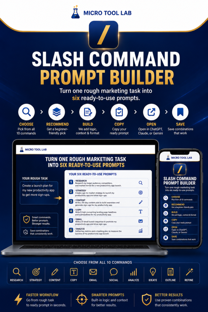 Slash Command Prompt Builder