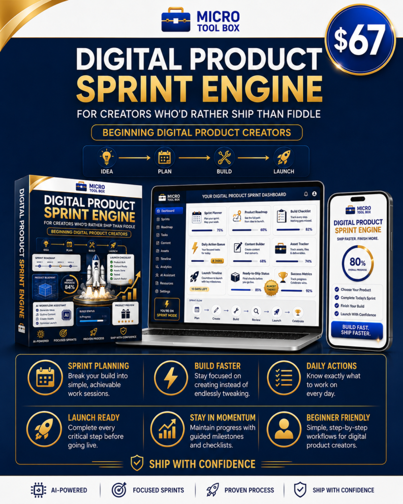 Digital Product Sprint Engine